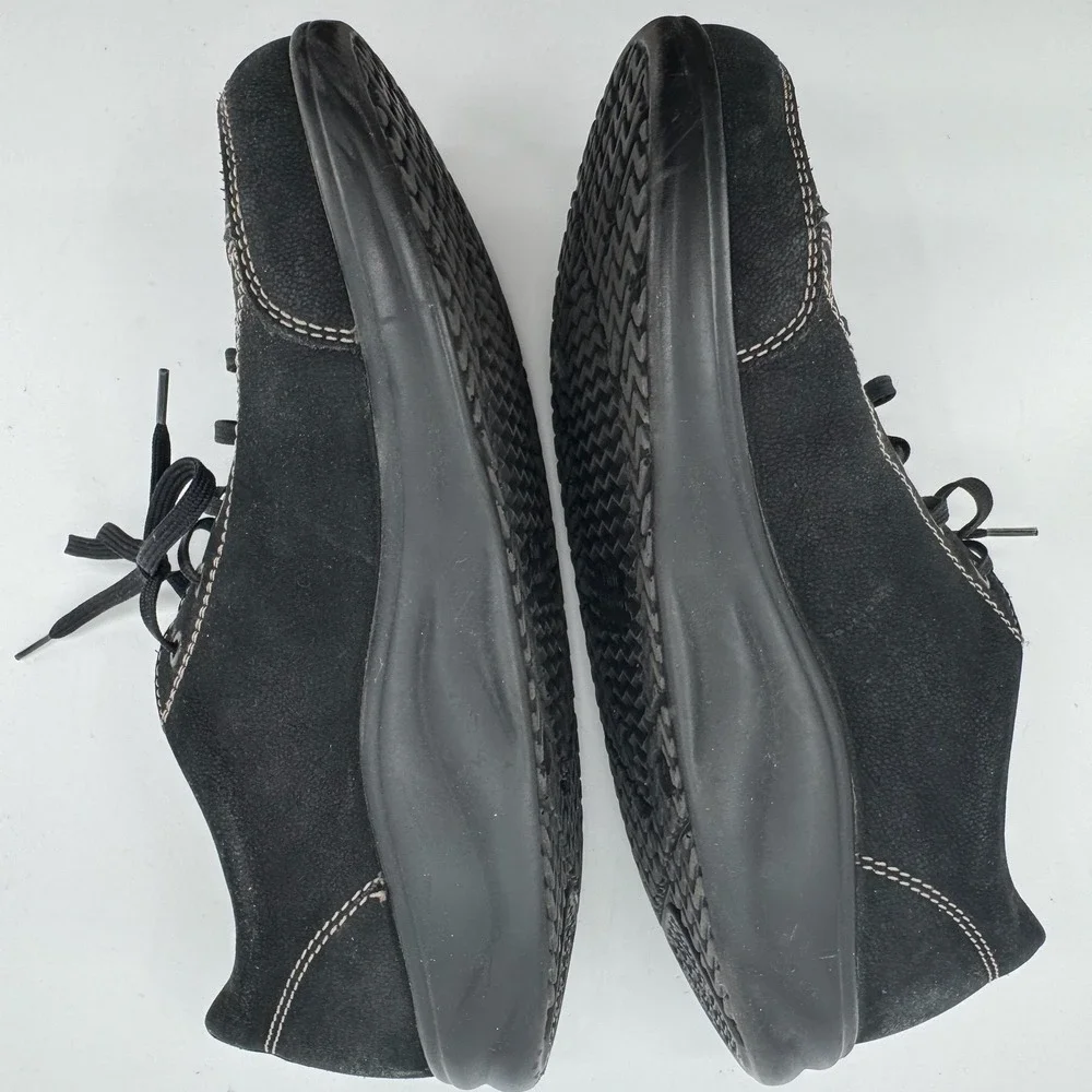 Finn Comfort Soho-S Shoes Womens 38 Black Nubuck Leather Comfort Germany Oxford